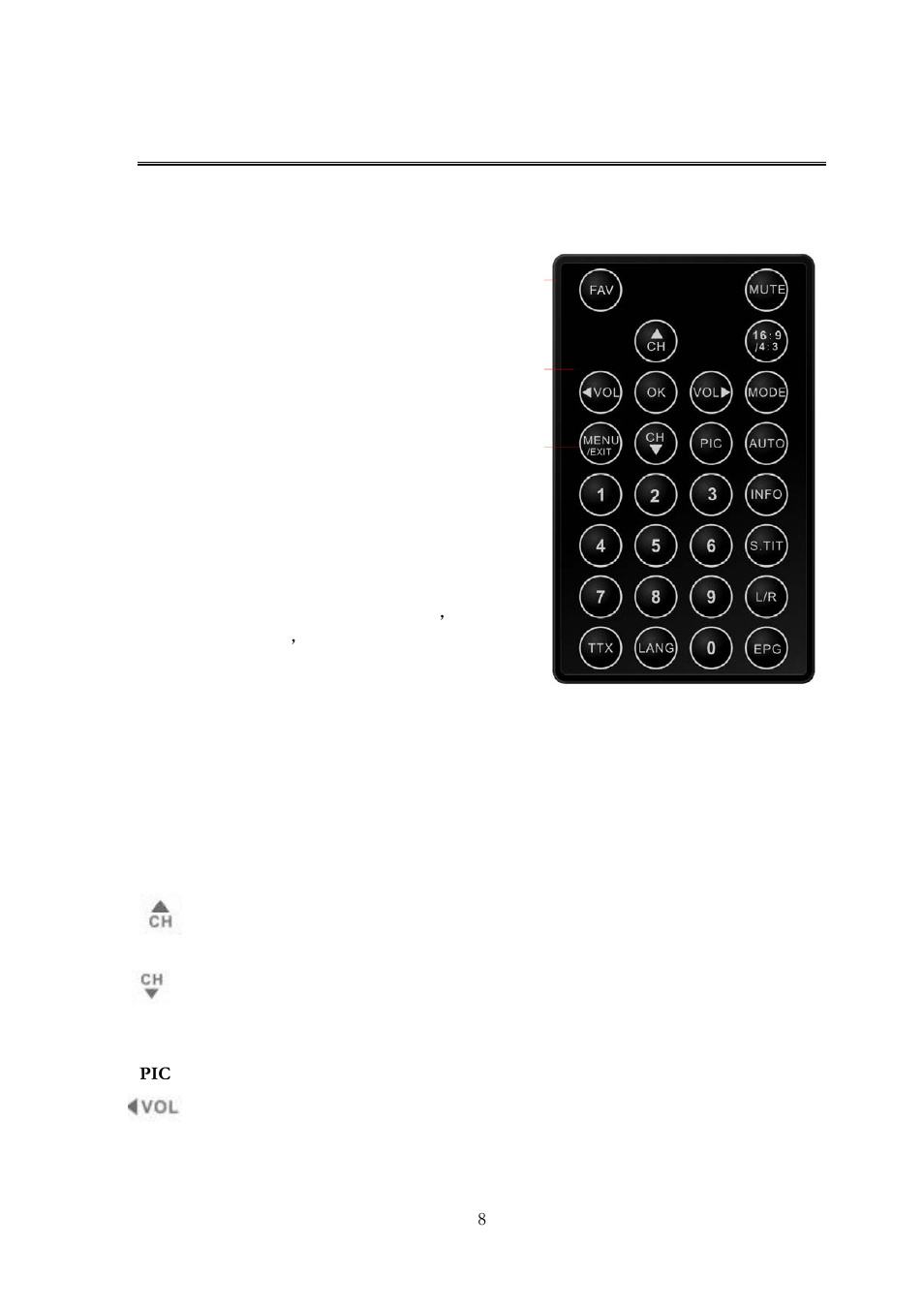 1 definition, Remote control, Efinition | Lenco TFT-1020 User Manual | Page 12 / 157