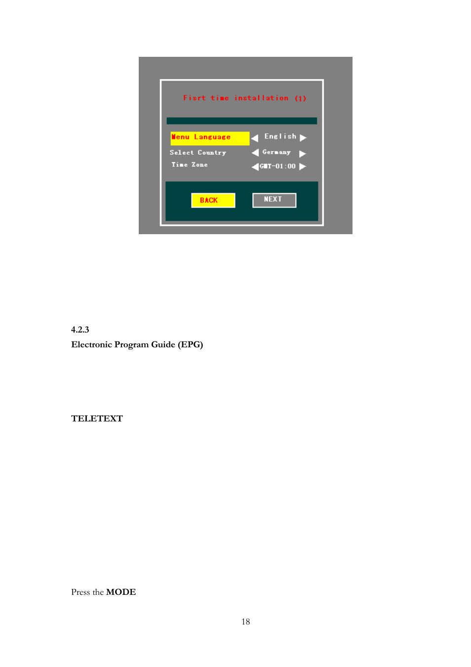 3 special features at the dtv mode, 3 audio and video input, Udio and video input | Lenco TFT-1020 User Manual | Page 22 / 157