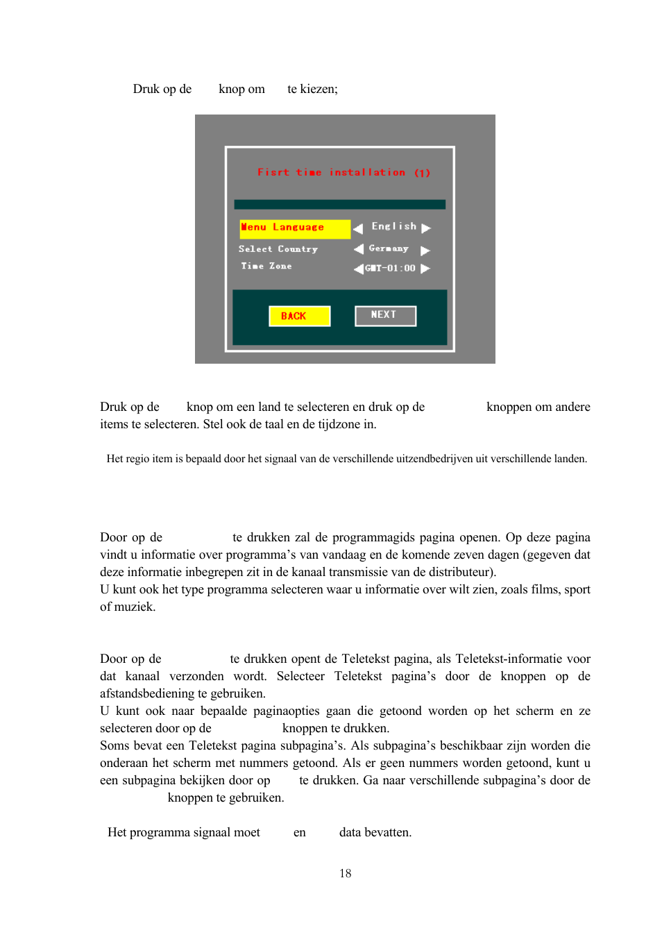 3 speciale functies in de dtv mode | Lenco TFT-1020 User Manual | Page 53 / 157