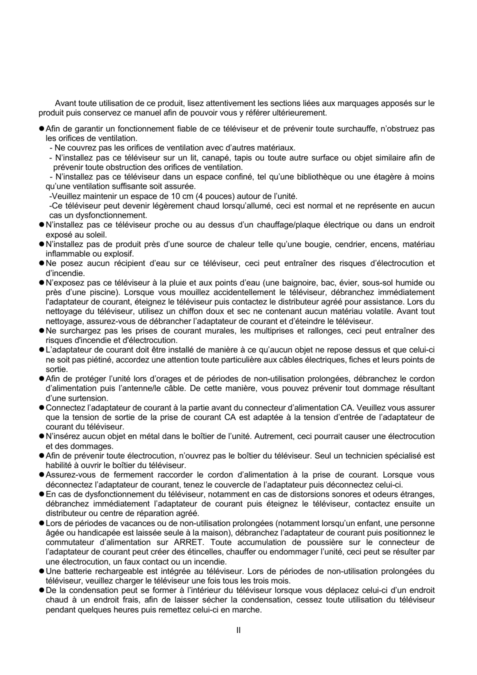 Remarques importantes | Lenco TFT-1021 User Manual | Page 105 / 171