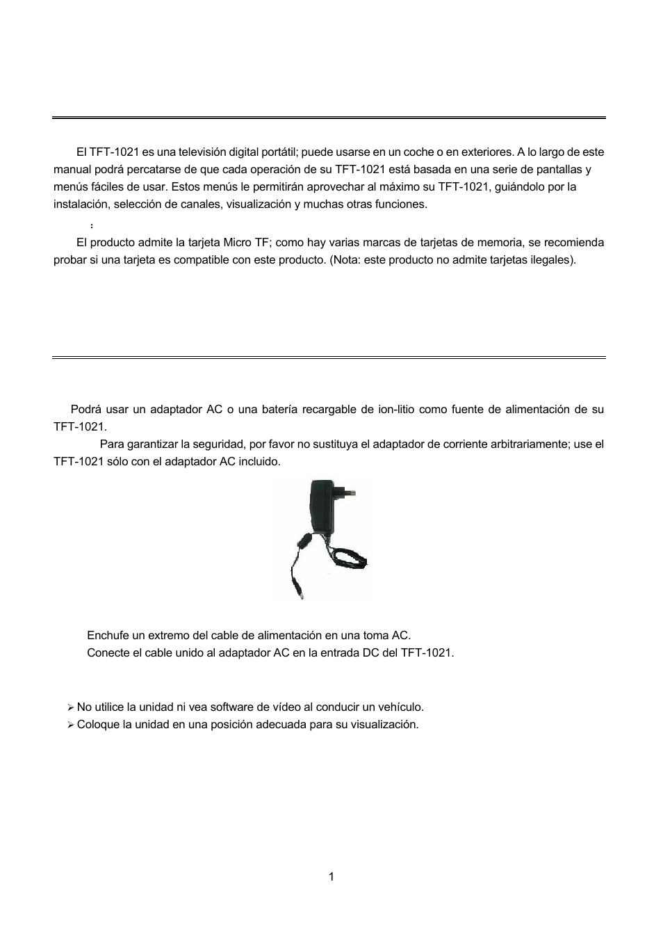 Información general sobre el tft-1021, Guía rápida, Onecte su | Tft-1021, Conecte su tft-1021 | Lenco TFT-1021 User Manual | Page 143 / 171