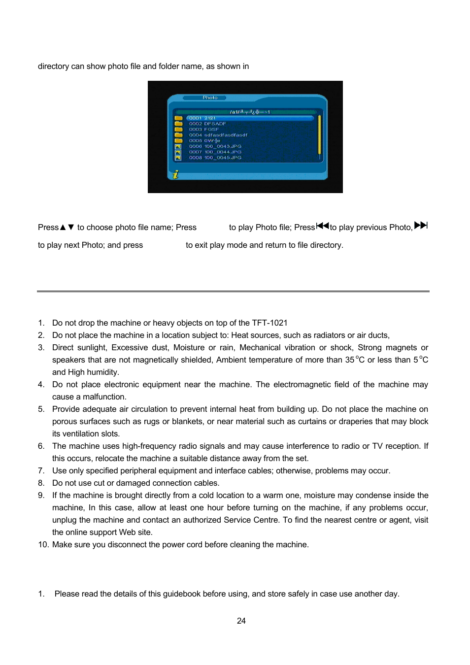Maintenance, 1 handling your tft-1021, 2 considerations about the screen | Andling your, Tft-1021, Onsiderations about the screen | Lenco TFT-1021 User Manual | Page 28 / 171