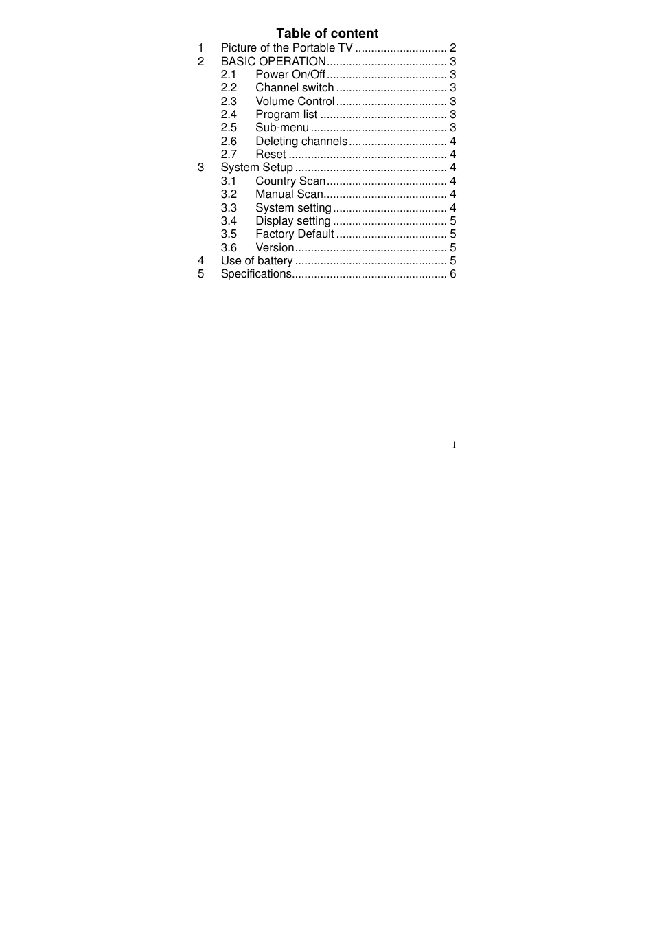 Lenco TFT-370 User Manual | Page 2 / 7