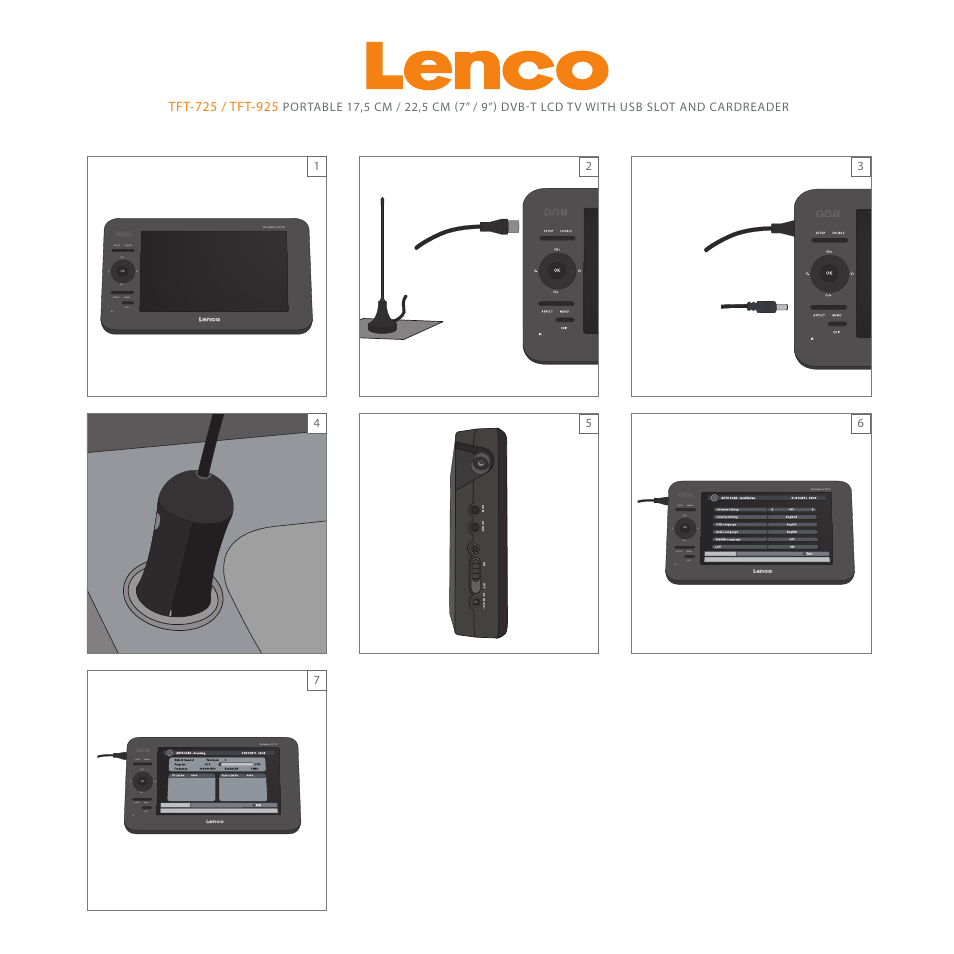 Lenco TFT-725 User Manual | 1 page