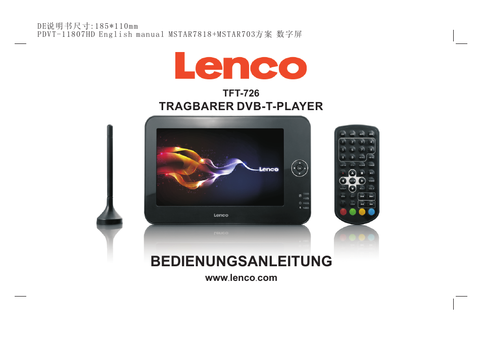 Bedienungsanleitung | Lenco TFT-726 User Manual | Page 16 / 75