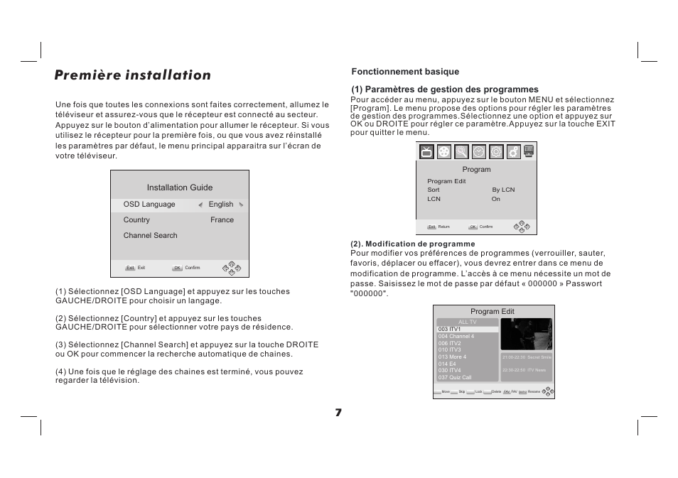 Première installation | Lenco TFT-726 User Manual | Page 53 / 75