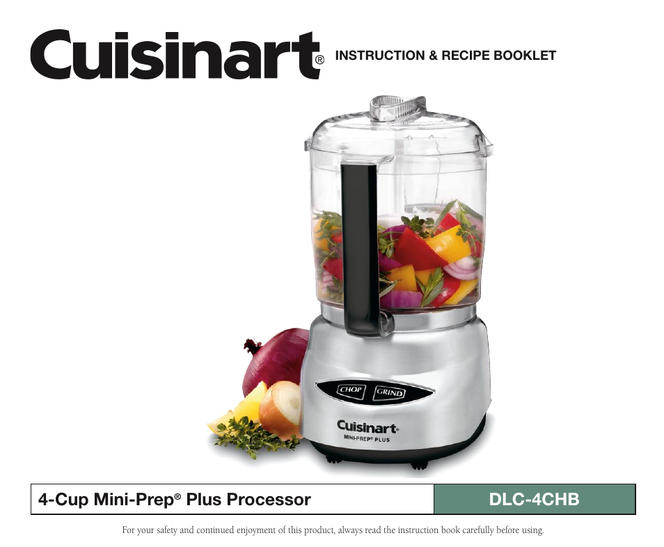 Cuisinart DLC-4CHB User Manual | 13 pages