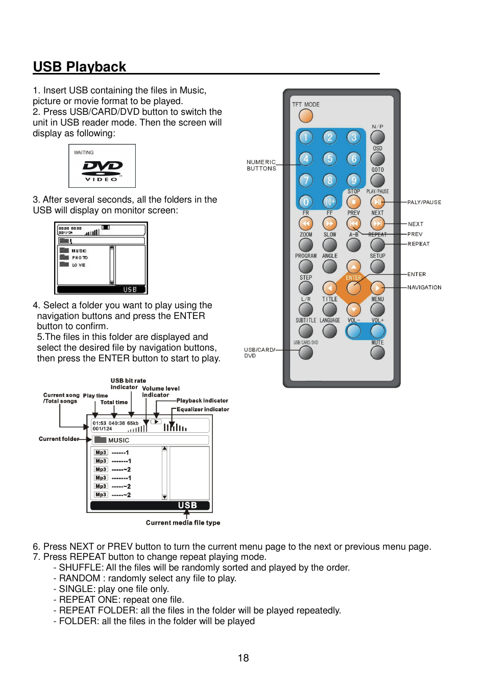 Usb playback | Lenco Walky Box User Manual | Page 19 / 30