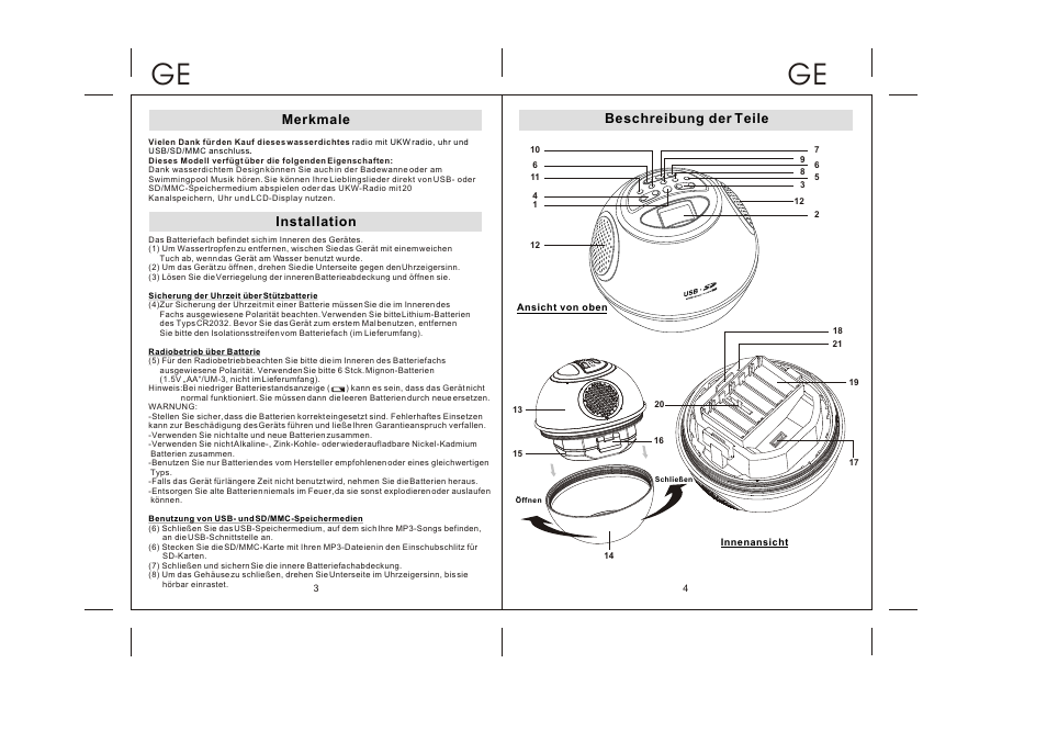 Lenco WPR-060 User Manual | Page 25 / 28