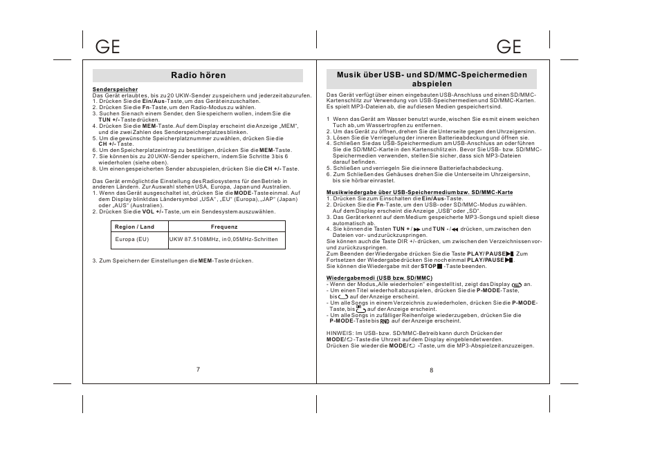 Lenco WPR-060 User Manual | Page 27 / 28