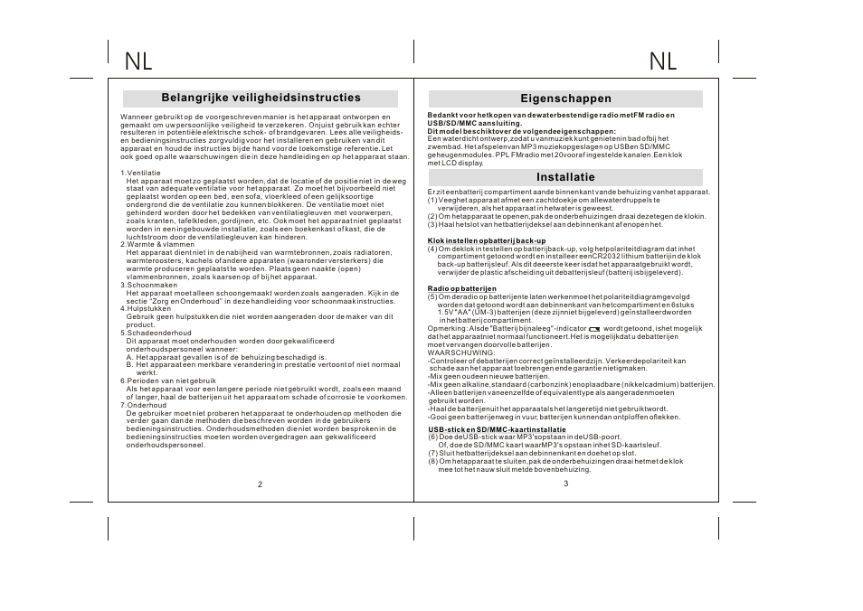 Lenco WPR-060 User Manual | Page 8 / 28