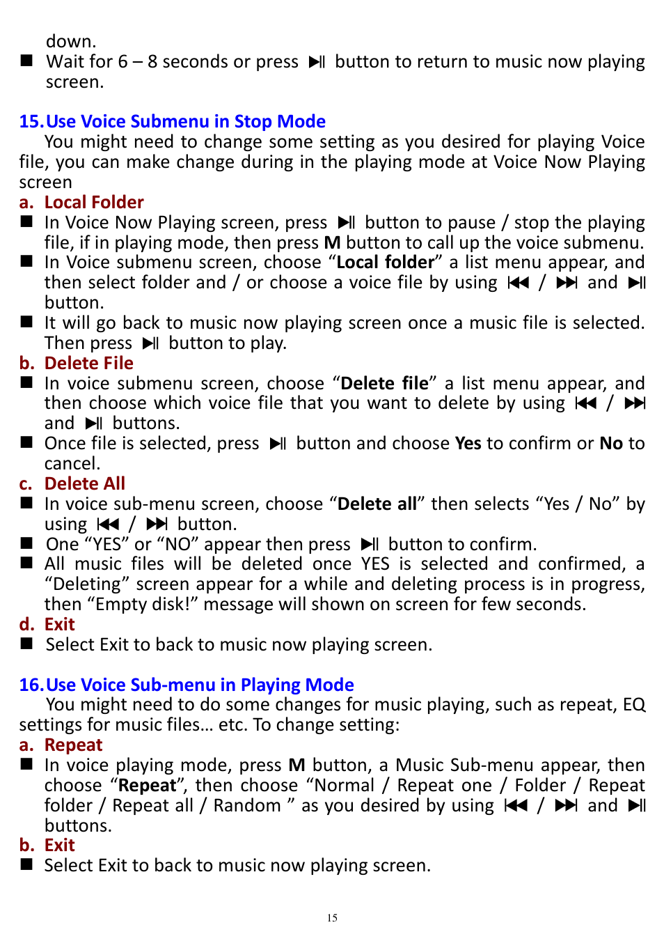 Lenco Xemio-657 User Manual | Page 15 / 22