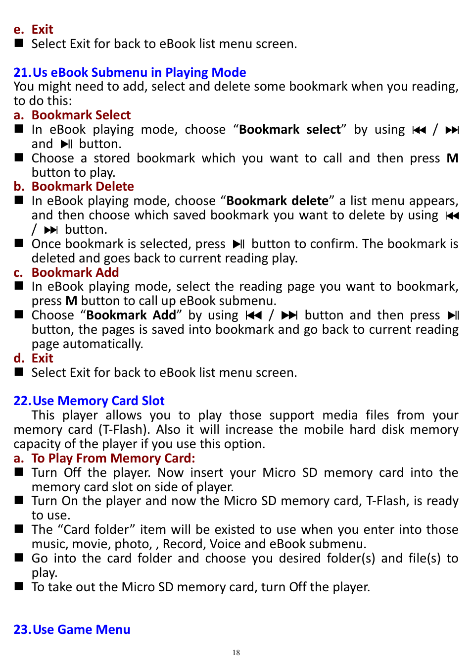 Lenco Xemio-657 User Manual | Page 18 / 22