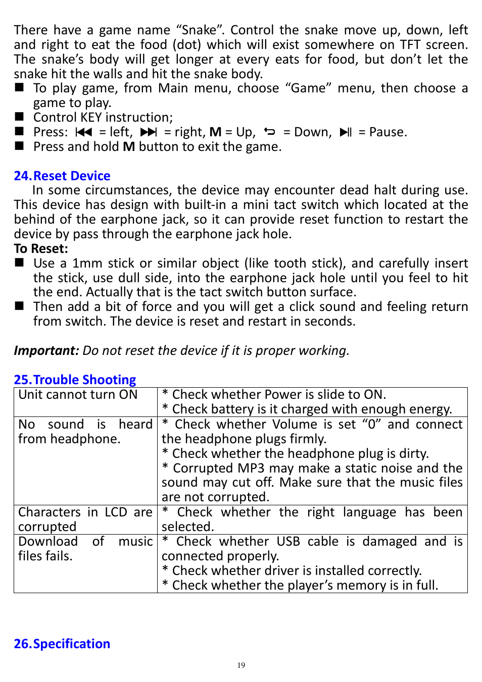 Lenco Xemio-657 User Manual | Page 19 / 22