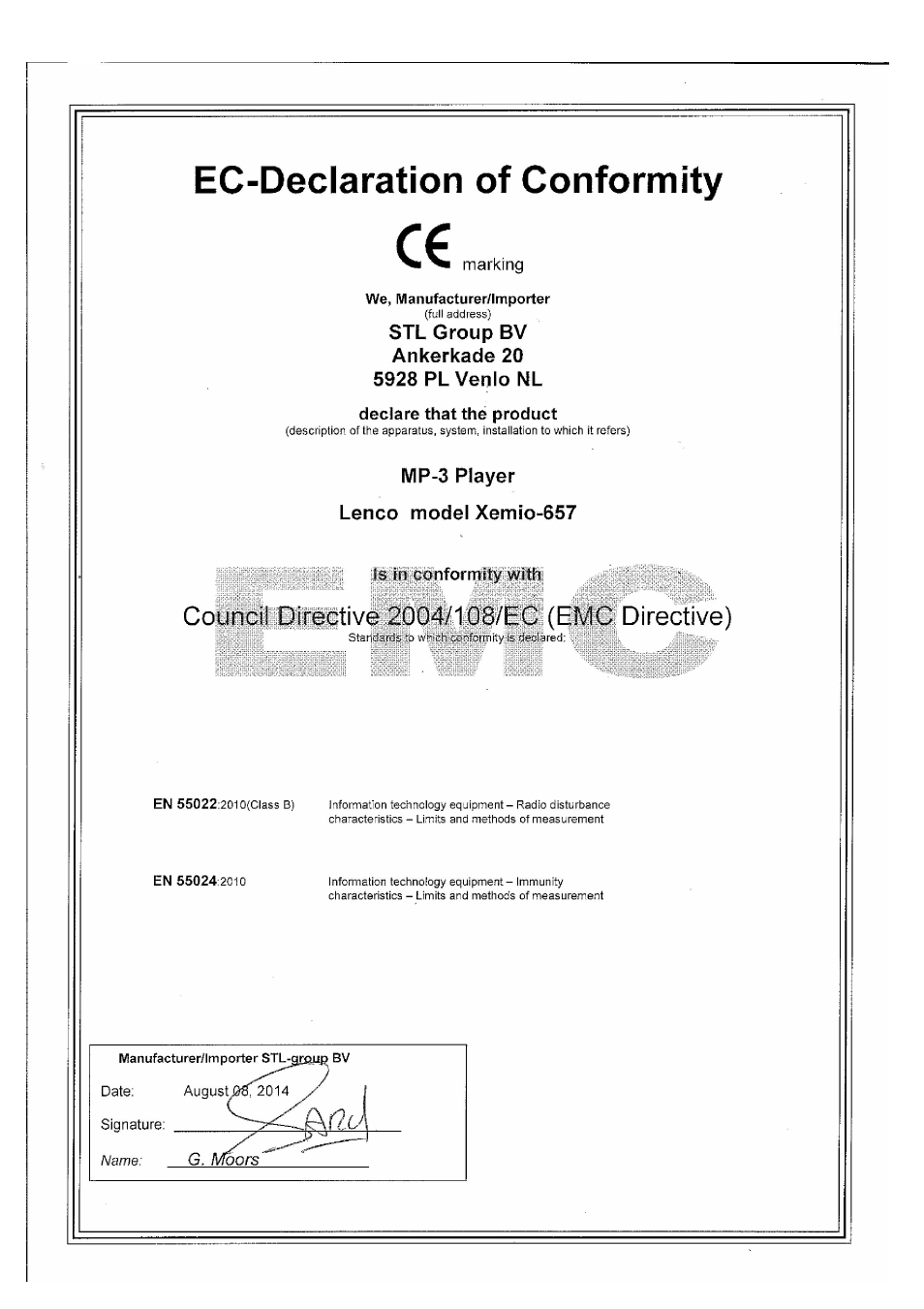 Lenco Xemio-657 User Manual | Page 22 / 22