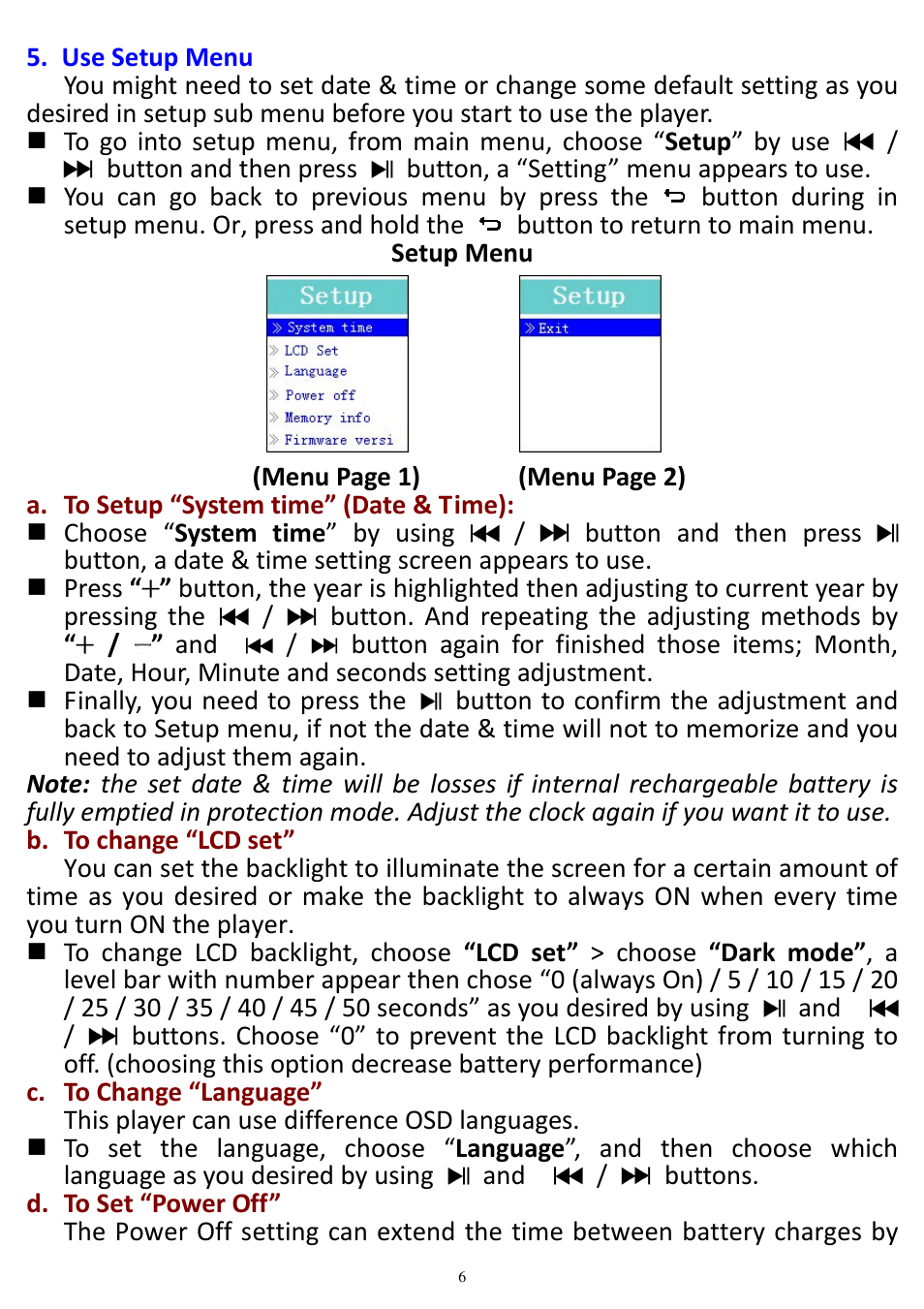 Lenco Xemio-657 User Manual | Page 6 / 22