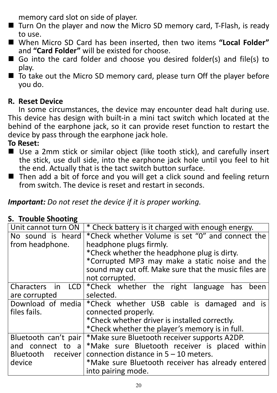 Lenco XEMIO-760 BT User Manual | Page 20 / 23