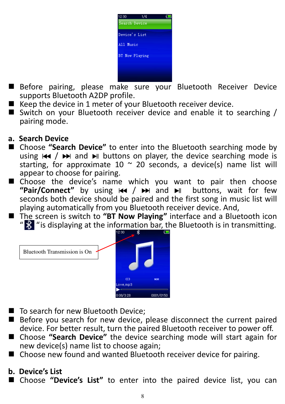 Lenco XEMIO-760 BT User Manual | Page 8 / 23