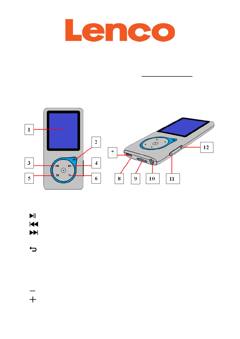 Lenco Xemio-767BT User Manual | 5 pages