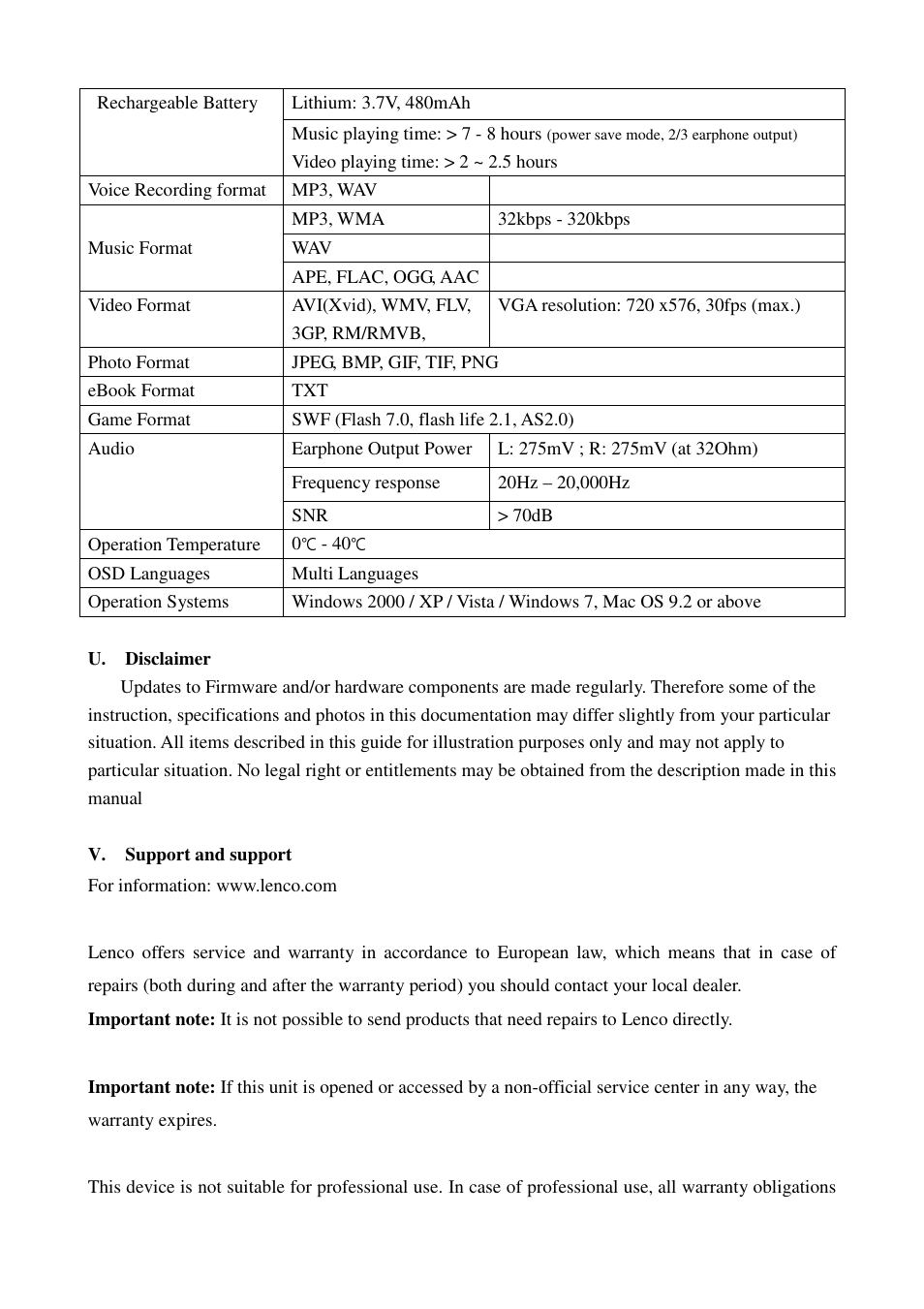 Lenco XEMIO-955 User Manual | Page 31 / 32