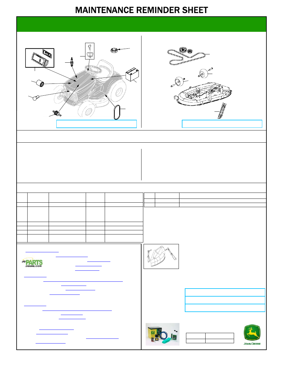 John Deere LA115 User Manual | 1 page