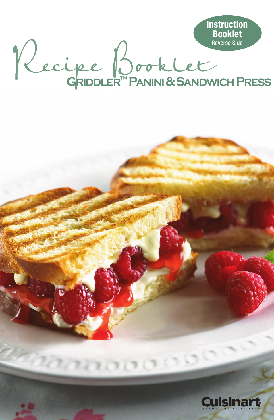 Recipe booklet | Cuisinart GR-1 User Manual | Page 5 / 16