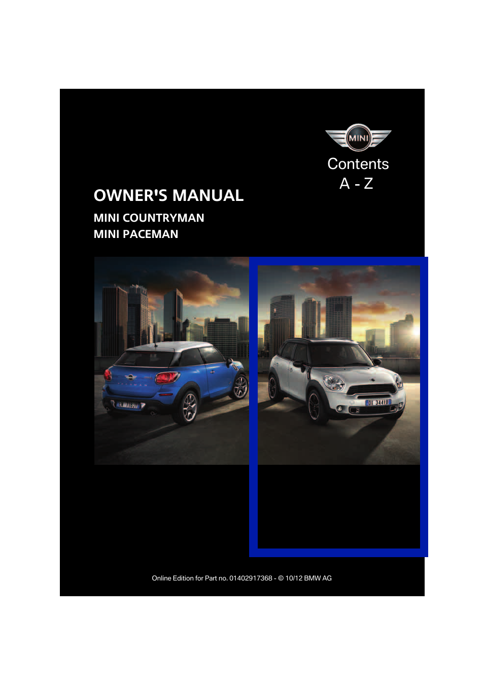 Mini 2013 Countryman User Manual | 275 pages