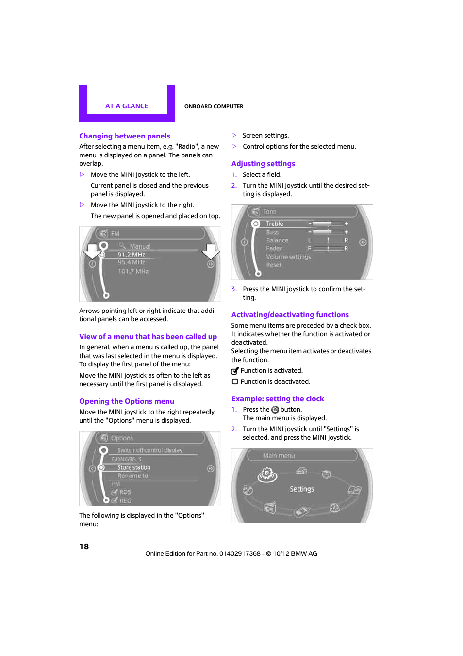 Display | Mini 2013 Countryman User Manual | Page 19 / 275