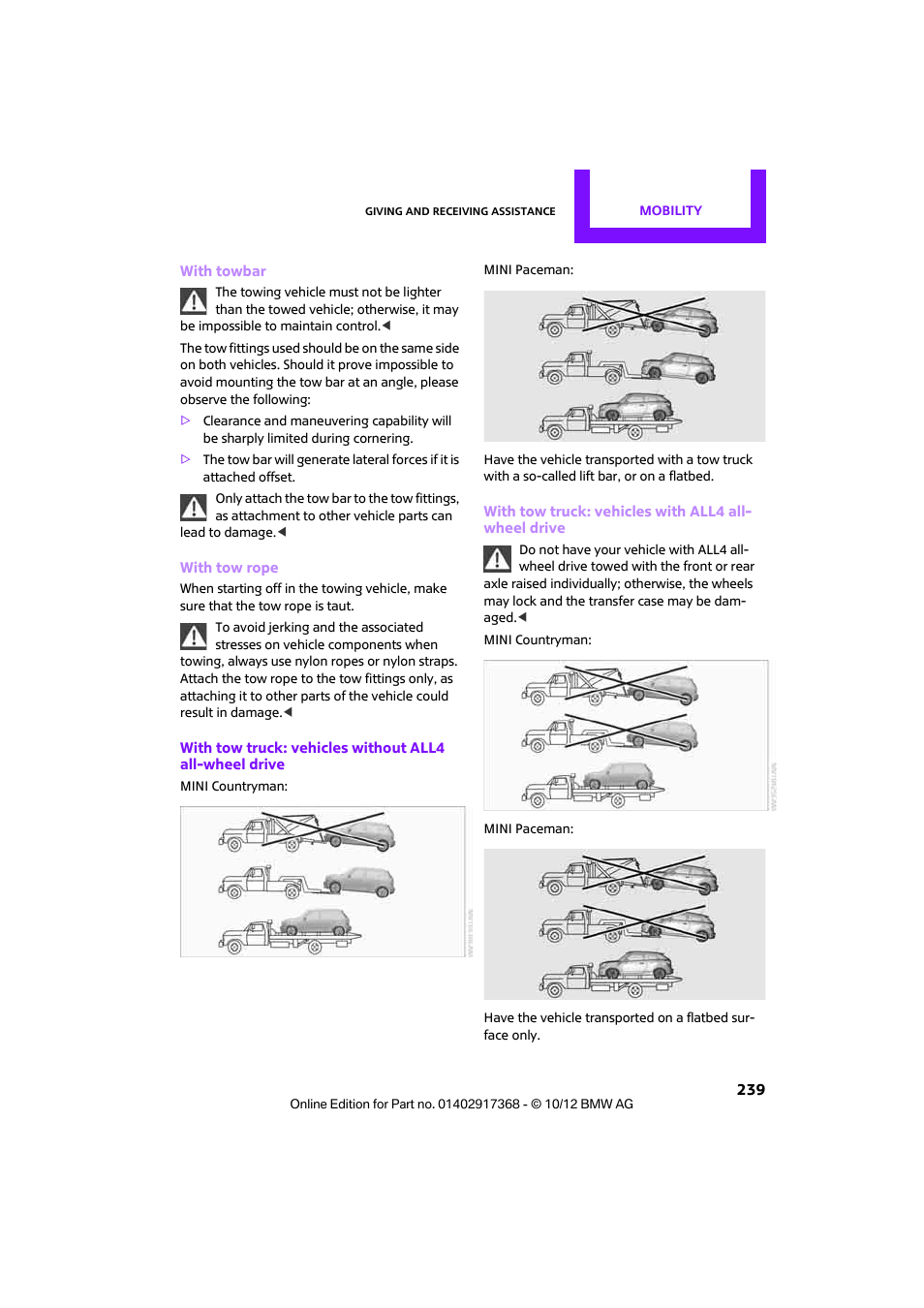 Mini 2013 Countryman User Manual | Page 240 / 275