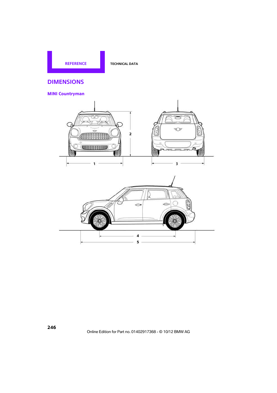 Dimensions | Mini 2013 Countryman User Manual | Page 247 / 275