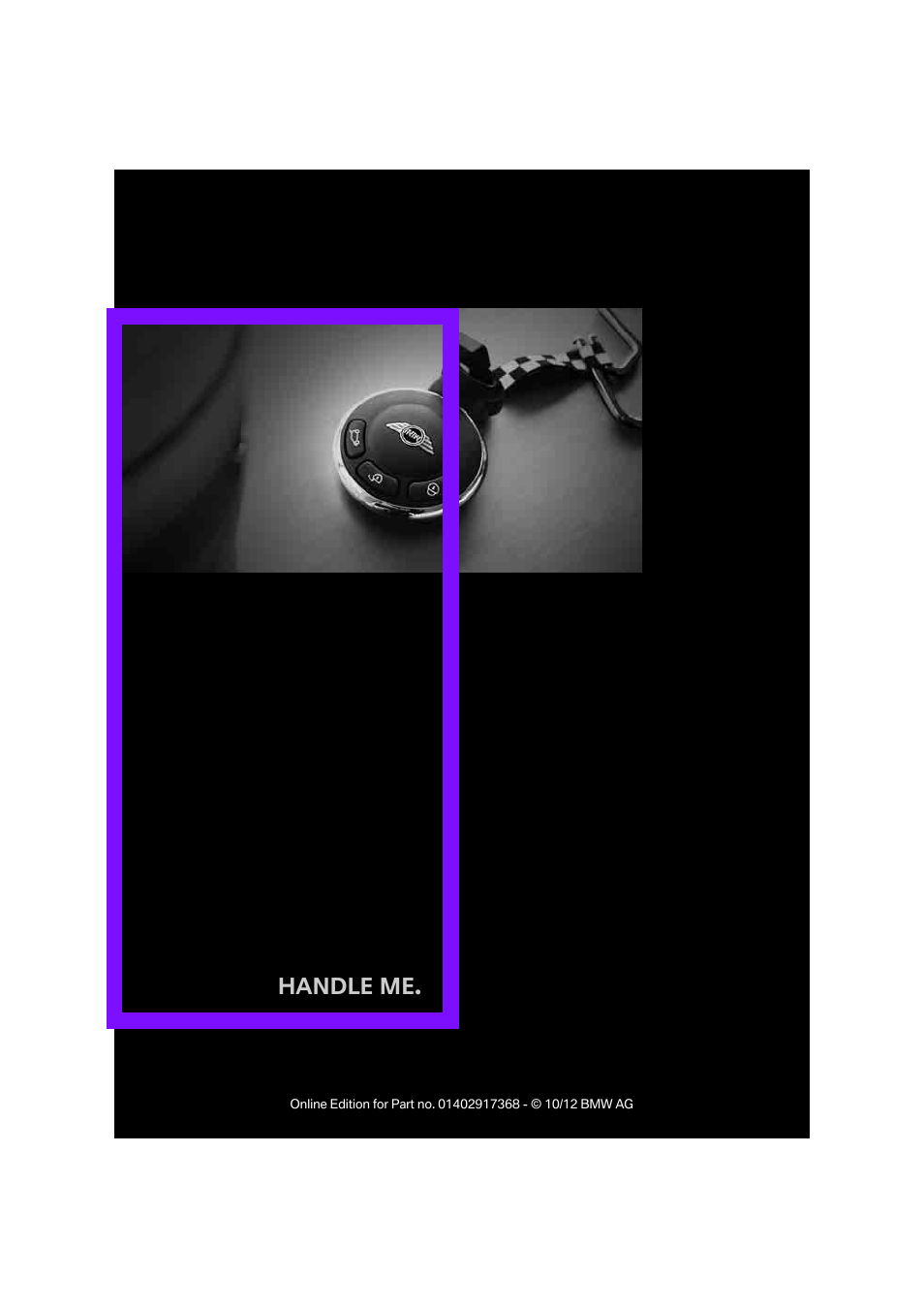Handle me | Mini 2013 Countryman User Manual | Page 25 / 275