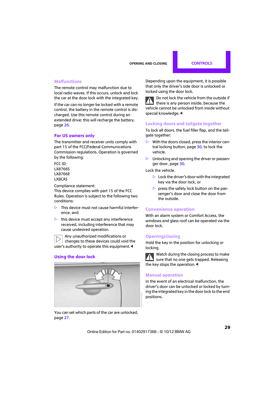 Mini 2013 Countryman User Manual | Page 30 / 275
