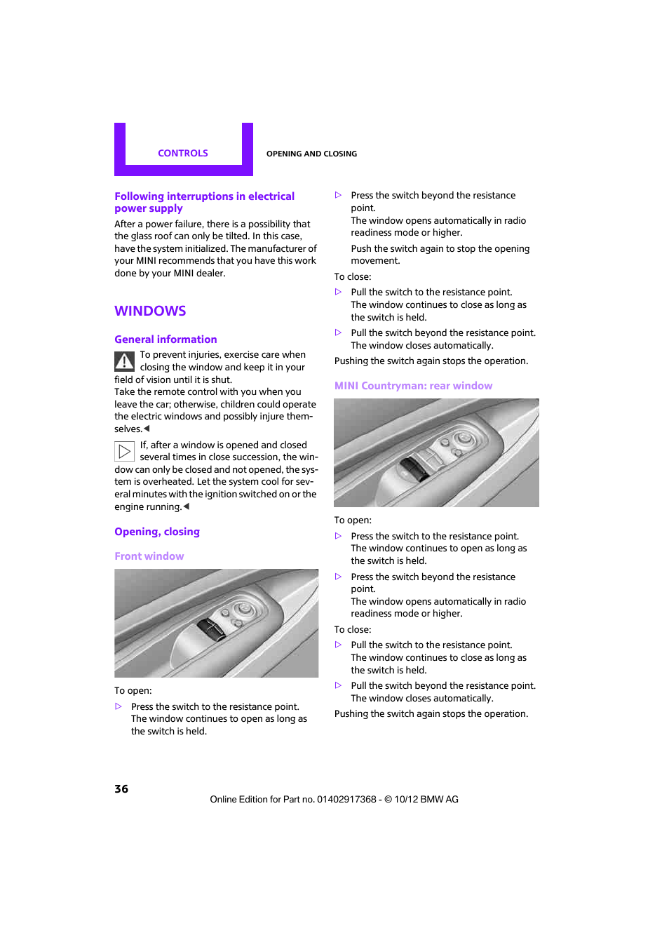 Windows | Mini 2013 Countryman User Manual | Page 37 / 275
