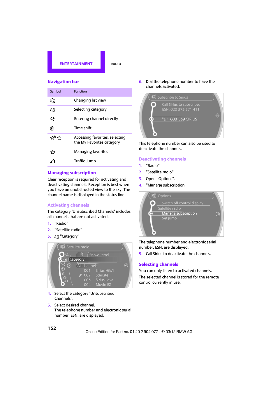 Mini 2012 Coupe Roadster Convertible User Manual | Page 153 / 283