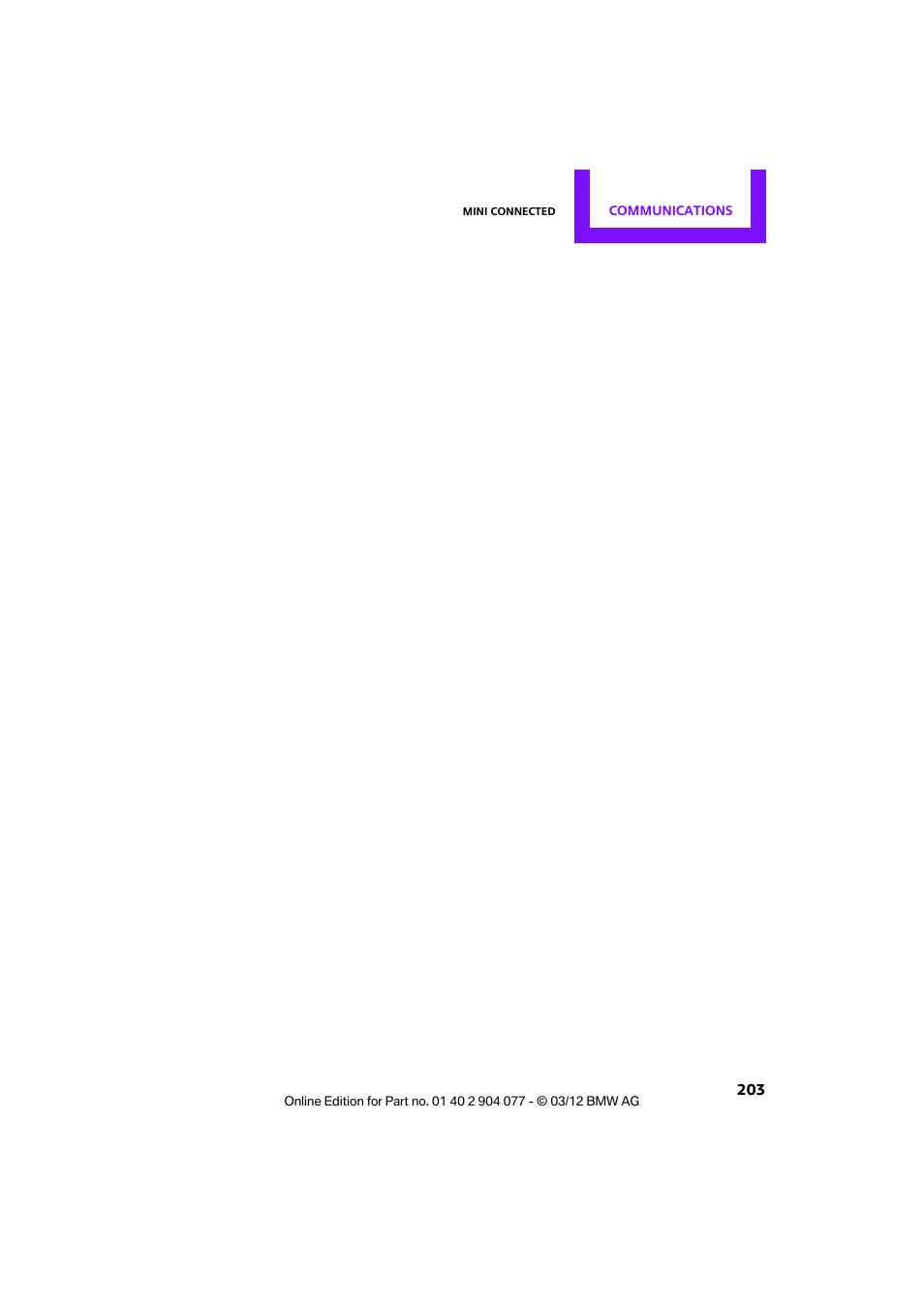 Mini 2012 Coupe Roadster Convertible User Manual | Page 204 / 283