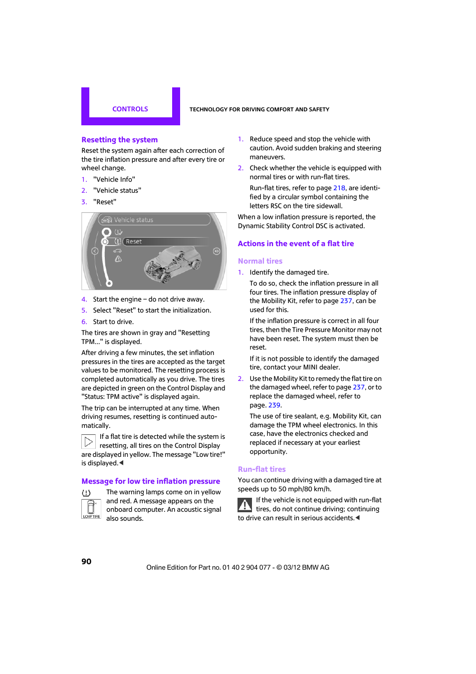 Nitor | Mini 2012 Coupe Roadster Convertible User Manual | Page 91 / 283