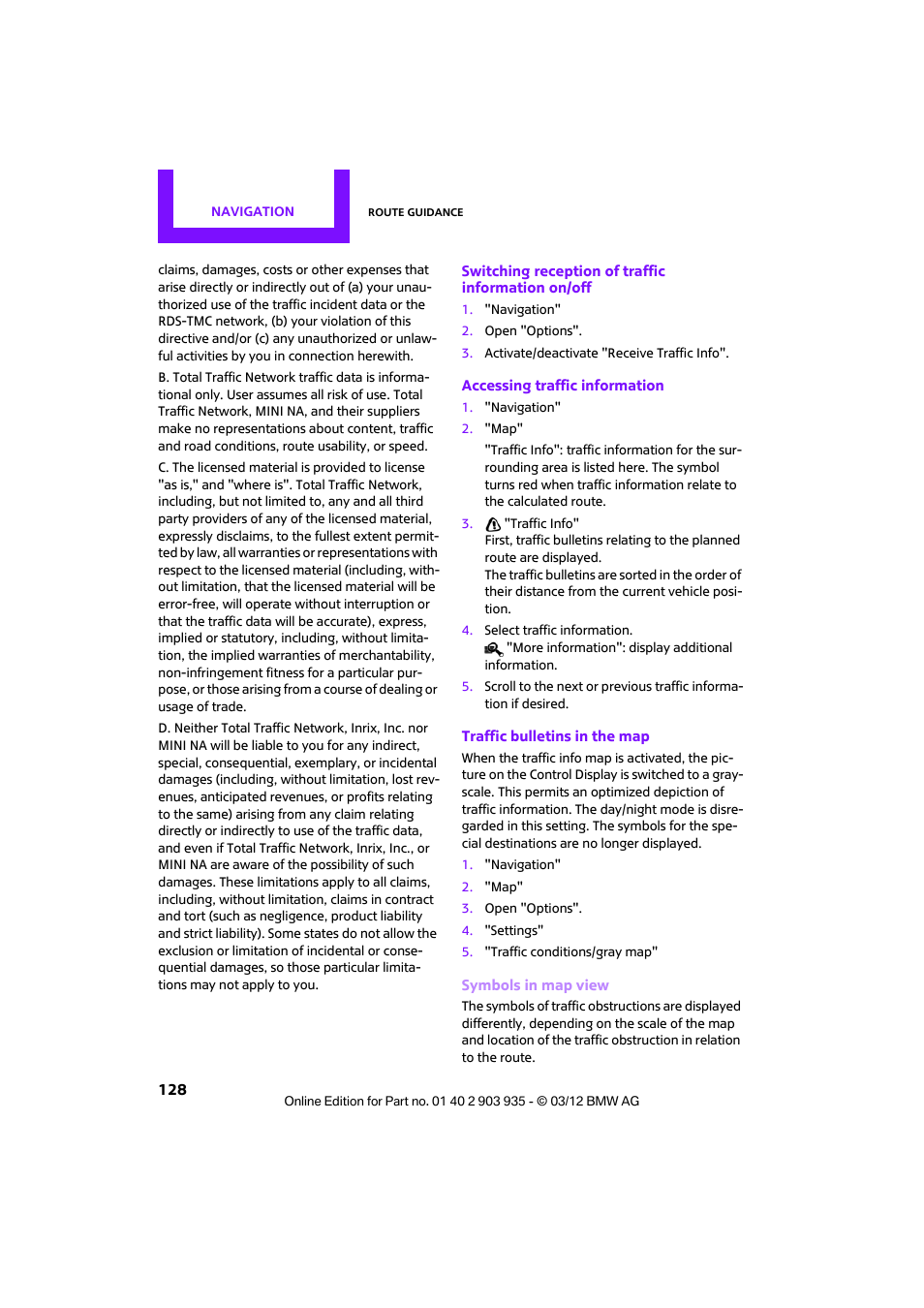 Mini 2012 Clubman User Manual | Page 129 / 269