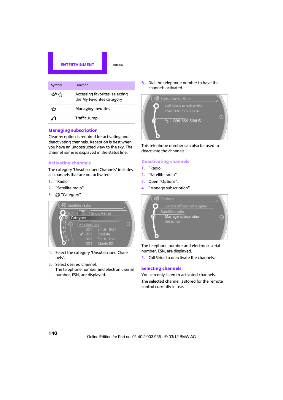 Mini 2012 Clubman User Manual | Page 141 / 269