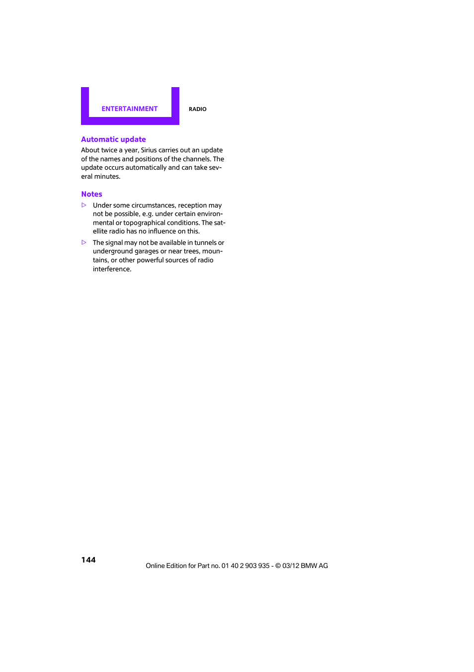 Mini 2012 Clubman User Manual | Page 145 / 269