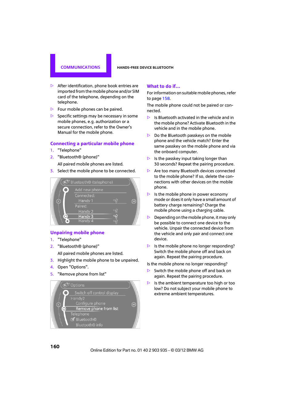 Mini 2012 Clubman User Manual | Page 161 / 269