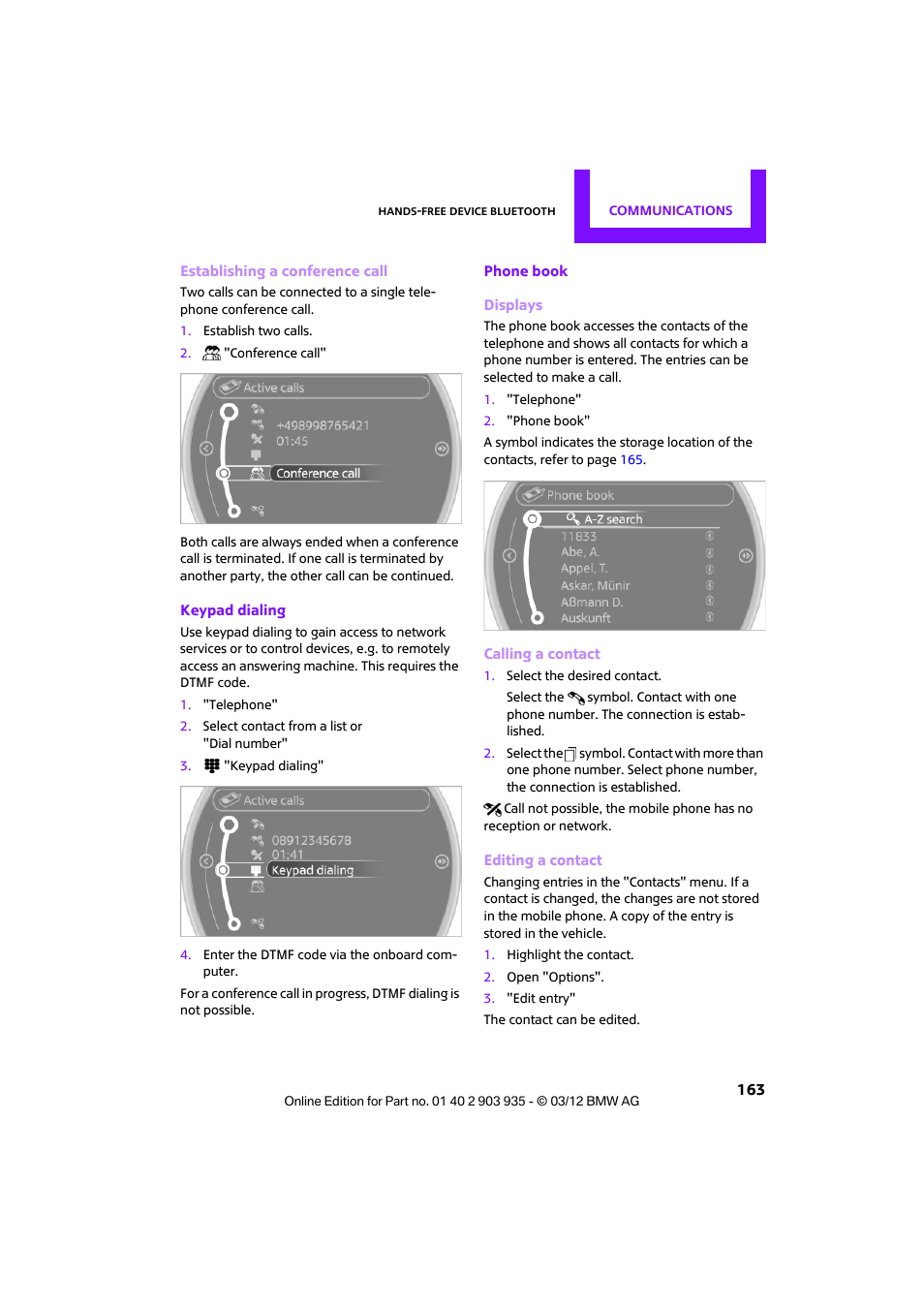 Mini 2012 Clubman User Manual | Page 164 / 269