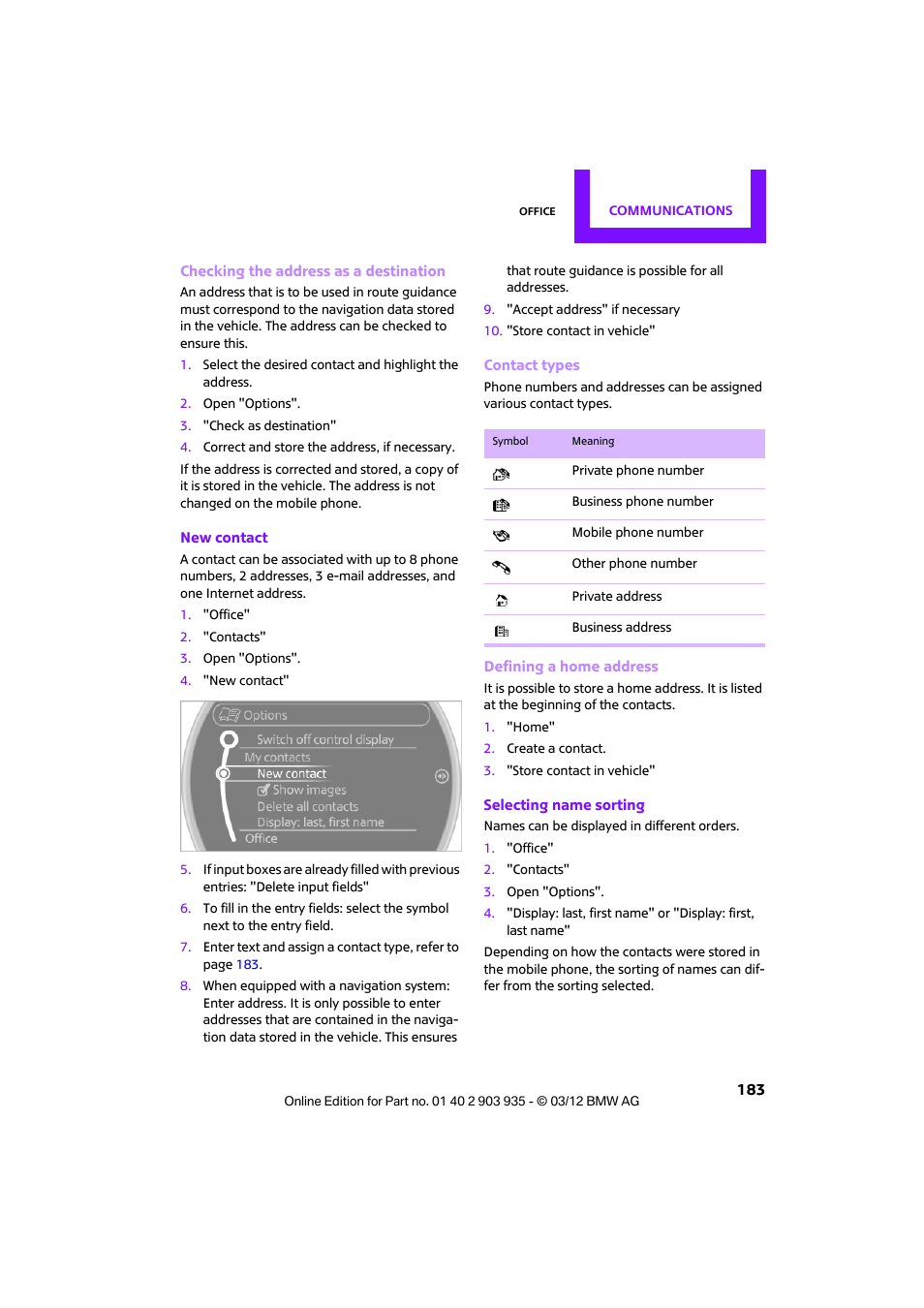 Mini 2012 Clubman User Manual | Page 184 / 269