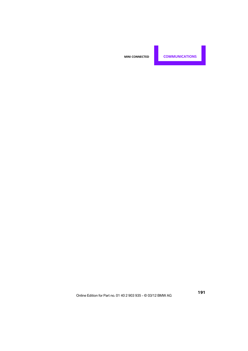 Mini 2012 Clubman User Manual | Page 192 / 269