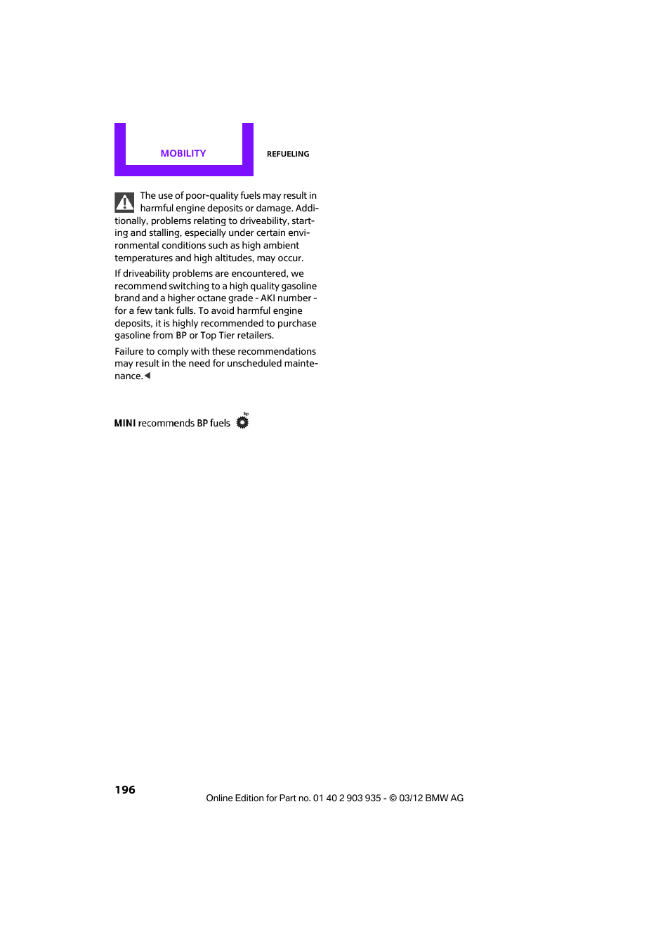 Mini 2012 Clubman User Manual | Page 197 / 269