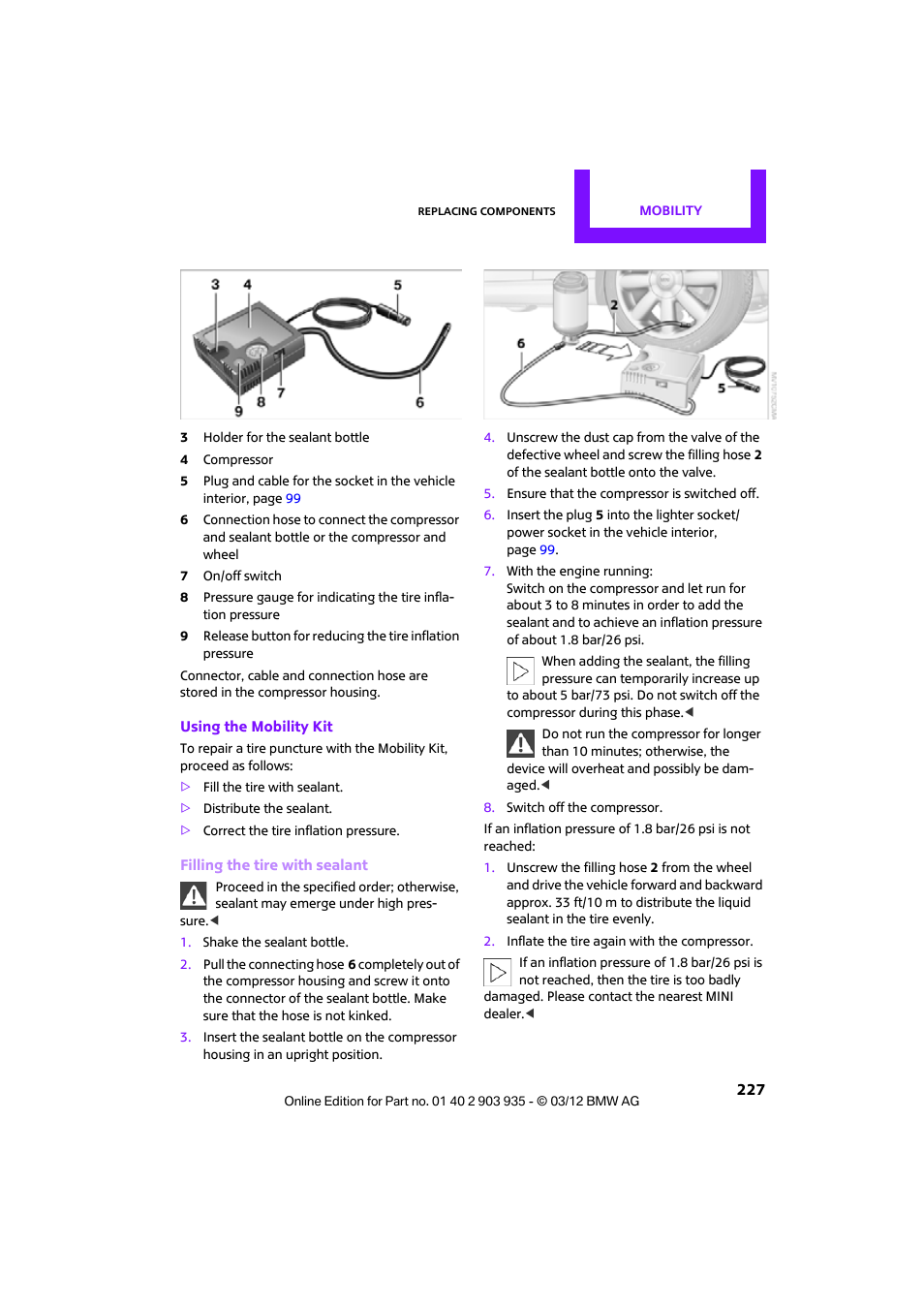 Mini 2012 Clubman User Manual | Page 228 / 269