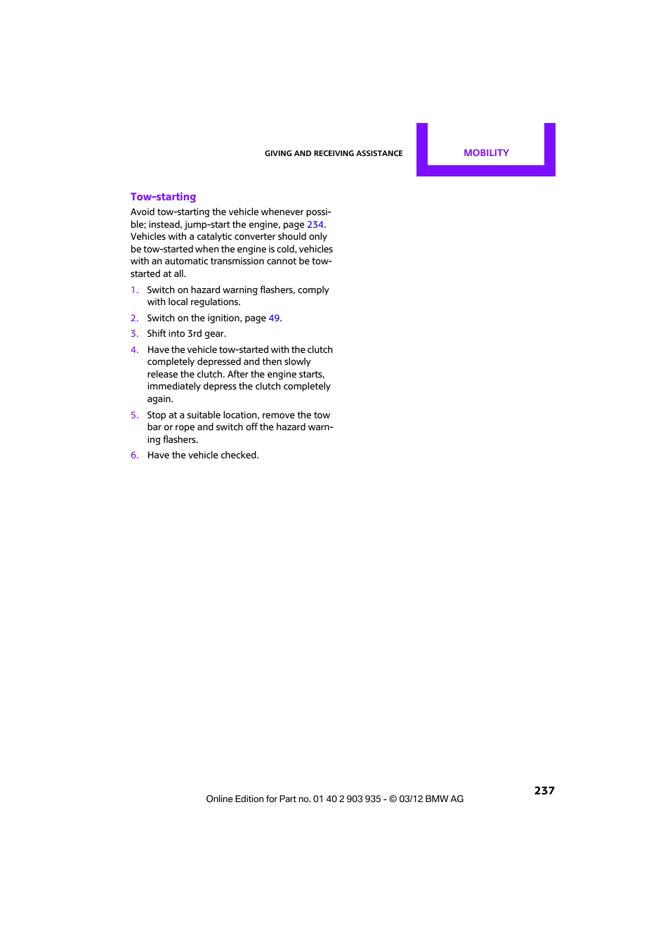 Mini 2012 Clubman User Manual | Page 238 / 269