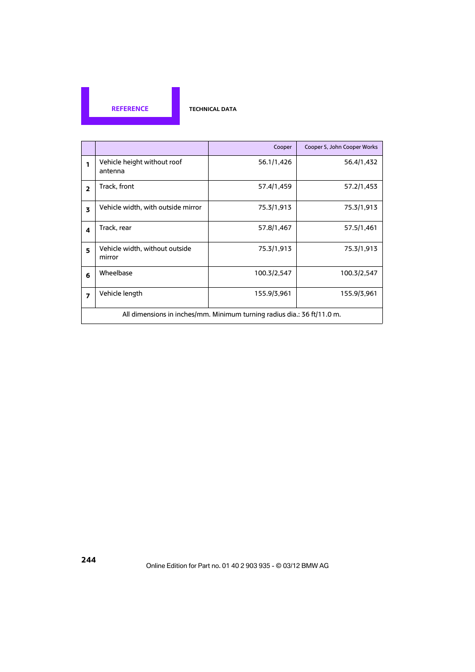 Mini 2012 Clubman User Manual | Page 245 / 269