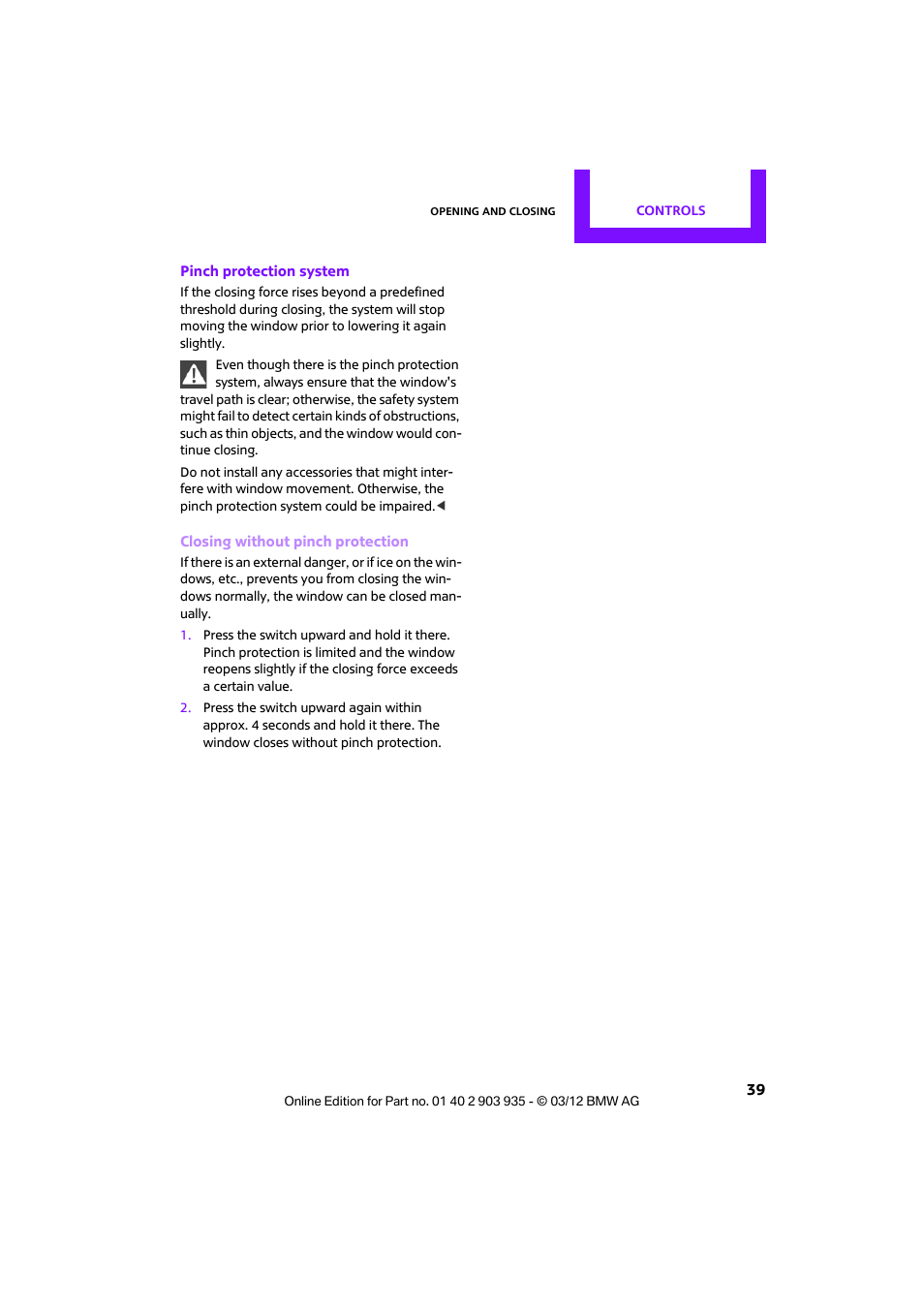 Mini 2012 Clubman User Manual | Page 40 / 269
