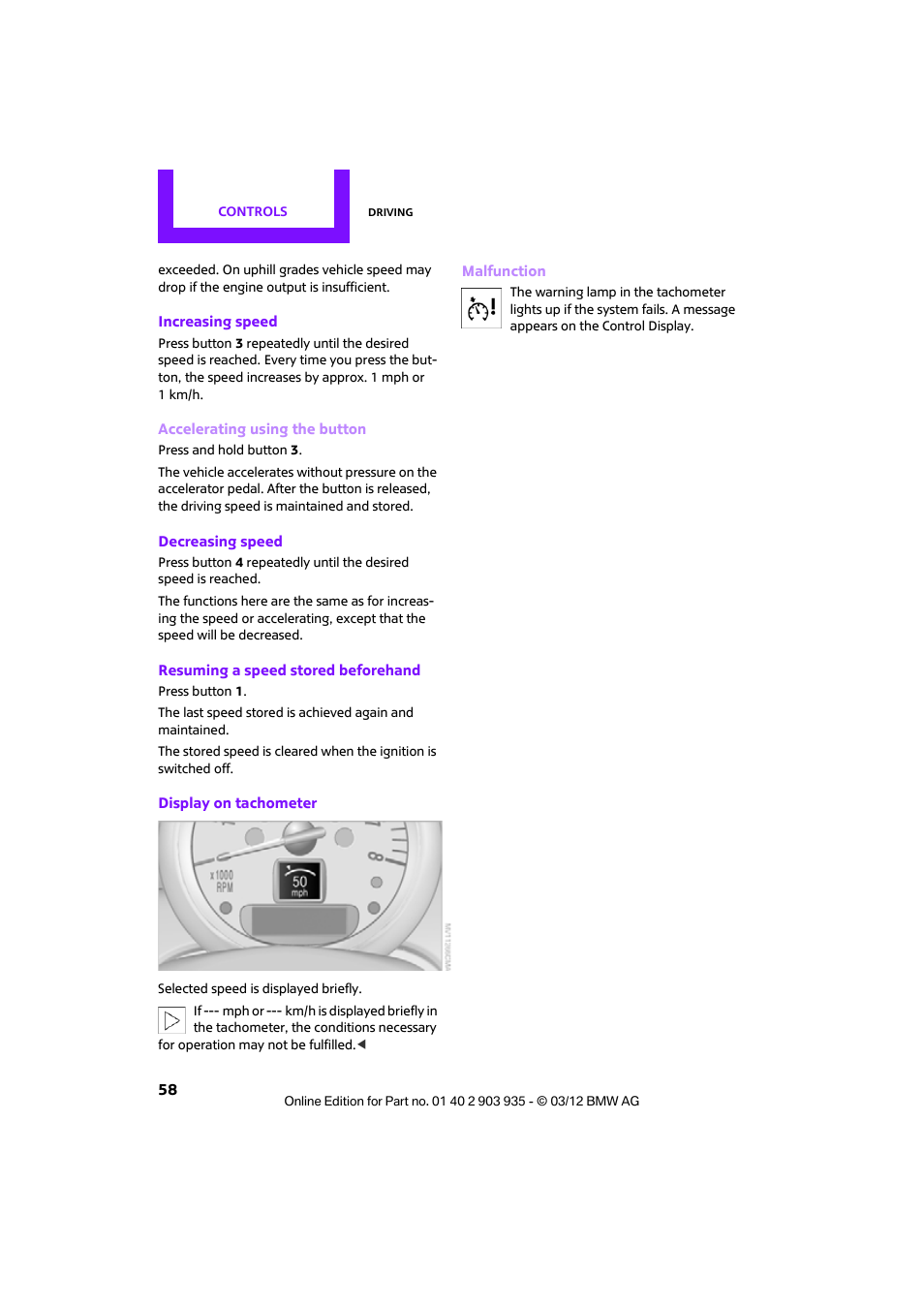 Mini 2012 Clubman User Manual | Page 59 / 269