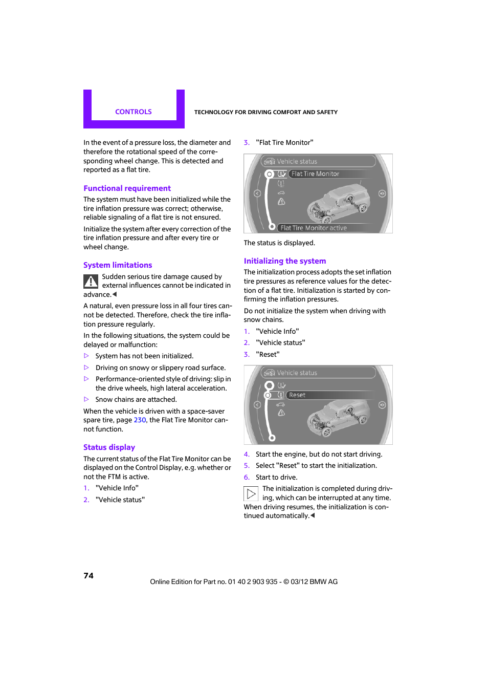 Mini 2012 Clubman User Manual | Page 75 / 269